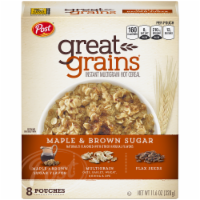 Post Great Grains Maple & Brown Sugar Instant Multigrain Hot Cereal Perspective: Main