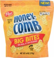 Post Honey-Comb Big Bites Sweetened Corn & Oat Snack