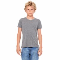 Bella 3001Y Youth Jersey Short Sleeve Tee - Deep Heather- YL