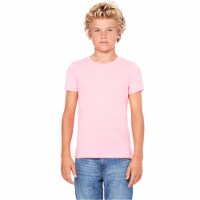 Bella 3001Y Youth Jersey Short Sleeve Tee - Neon Pink- YL