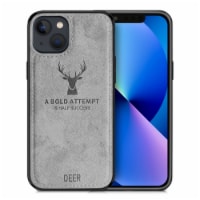 Alpha Digital Luxury Soft Texture Deer Patterned TPU Cloth Protective Case for iPhone13
