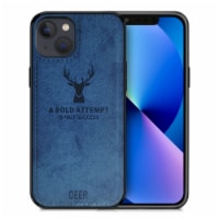 Alpha Digital Luxury Soft Texture Deer Patterned TPU Cloth Protective Case for iPhone13