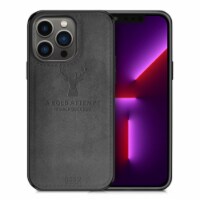 Alpha Digital Luxury Soft Texture Deer Patterned TPU Cloth Protective Case for iPhone13 Pro,