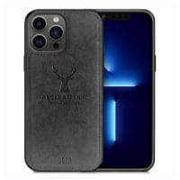 Alpha Digital Luxury Soft Texture Deer Patterned TPU Cloth Protective Case for iPhone13 Pro M