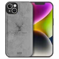 Alpha Digital Luxury Soft Texture Deer Patterned Cloth Protective Case - iPhone14 / 14Plus