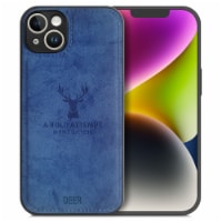 Alpha Digital Luxury Soft Texture Deer Patterned Cloth Protective Case - iPhone14 / 14Plus