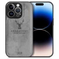 Alpha Digital Luxury Soft Texture Deer Patterned Cloth Protective Case- iPhone14Pro/14 ProMax