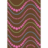 Concord Global 23285 5 x 7 ft. Alisa Wave Dots - Brown
