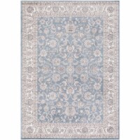 Concord Global 28147 7 ft. 10 in. x 9 ft. 10 in. Kashan Bergama - Blue