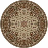 Concord Global 28327 7 ft. 10 in. x 9 ft. 10 in. Kashan Heriz - Ivory
