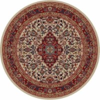 Concord Global 41020 5 ft. 3 in. Jewel Heriz - Round, Ivory