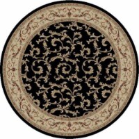 Concord Global 43936 6 ft. 7 in. x 9 ft. 3 in. Jewel Veronica - Black