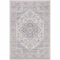 Concord Global 45425 5 ft. 3 in. x 7 ft. 7 in. Lara Heriz - Ivory, Grey