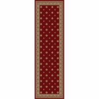 Concord Global 63008 9 ft. 3 in. x 12 ft. 6 in. Ankara Pin Dot - Red