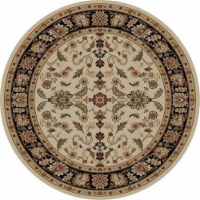 Concord Global 65120 5 ft. 3 in. Ankara Agra - Round, Ivory