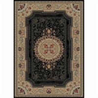 Concord Global 65235 5 ft. 3 in. x 7 ft. 3 in. Ankara Chateau - Black