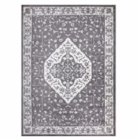 Concard Global Trading 69266 7 x 9 ft. Pearl Heriz Medallion Area Rug, Gray
