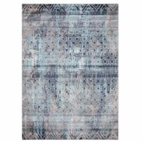 Concard Global Trading 72047 8 x 11 ft. Piazza Geometric Area Rug, Blue