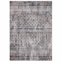 Concard Global Trading 72066 7 x 9 ft. Piazza Geometric Area Rug, Gray