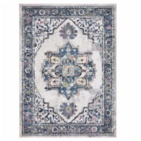 Concard Global Trading 72626 7 x 9 ft. Barclay Medallion Area Rug, Ivory