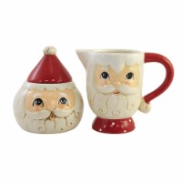 Tabletop Nostalgic Santa Sugar/Creamer Dolomite Christmas Johanna Parker Y5484