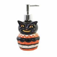 Tabletop Black Cat Soap Dispenser Dolomite Halloween Johanna Parker J9689