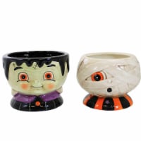 Tabletop Mummy/Frankie Snack Dish Dolomite Halloween Johanna Parker J9720
