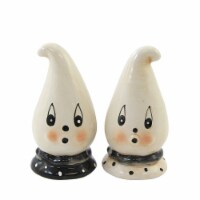 Tabletop Ghost Salt And Pepper Shakers Halloween Boo Spooky Shaker R0016 Blk/Wht