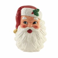 Transpac 12.25 Retro-Looking Santa Cookie Jar Christmas Baking Holidays