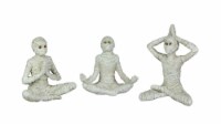 Set of 3 Zen Meditation Yoga Pose Mummy Figurines