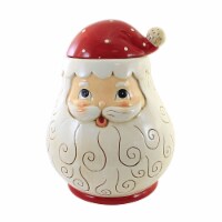 Tabletop Jolly Santa Cookie Jar Dolomite Christmas Claus Johanna Parker Tc00364