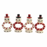 Tabletop Snowman Napkin Rings Dolomite Christmas Johanna Parker Tc00365