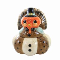 Tabletop Turkey Bowl With Lid Dolomite Thanksgiving Johanna Parker Th00267