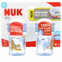 NUK Evolution 360 Cup 8 + Months Blue 2 Cups - 8 oz (240 ml) Each