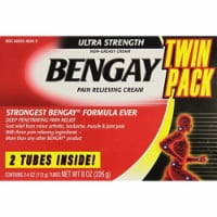 Bengay Ultra Strength Pain Relieving Cream, 2 Count, 4 Ounces Box, 8 Total Ounces