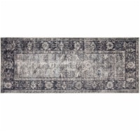 Loloi Ankara Floor Runner - Dark Gray Perspective: Main