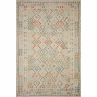 MAL-02 Natural, Multi 18  x 18  Sample Size Rug
