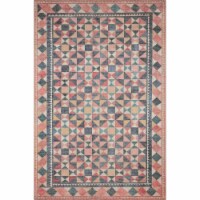 Mal-06 Indigo, Sunrise 3'-9  X 3'-9  Round Size Rug