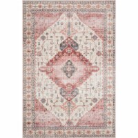 Sky-02 Ivory, Berry 2'-6  X 10'-0  Size Rug