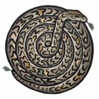 Sel-01 Grey, Multi 5'-0  X 5'-0  Round Size Rug