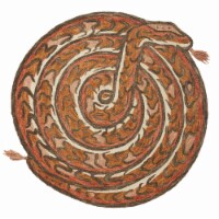 Sel-01 Tangerine, Spice 3'-0  X 3'-0  Round Size Rug