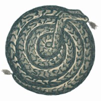 Sel-01 Lagoon, Ivory 5'-0  X 5'-0  Round Size Rug