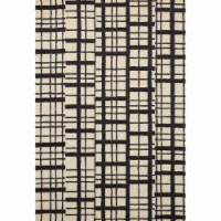 Pol-02 Black, Ivory 3'-6  X 5'-6  Size Rug