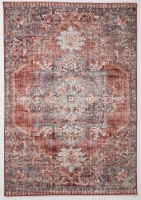 Loloi Allison Rose Area Rug - Dark Rose