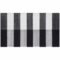 Loloi LL Francis Black/White Stripe Rug - 2.3x3.9 Perspective: Main