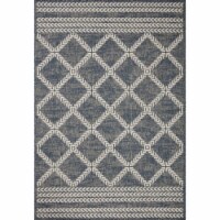 RAI-05 Denim, Ivory 18  x 18  Sample Size Rug