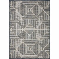 RAI-03 Denim, Ivory 3'-11  x 5'-11  Size Rug