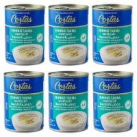 Cortas Hummus Tahini Chick Peas Dip, Ready to Serve, Pack of 6, 14 Oz X 6