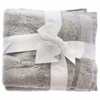 Cariloha Bamboo Washcloths Set - Harbor Gray for Unisex - 3 Pc Towel Perspective: Main