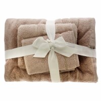 Bamboo Bath Towel Set - Blush by Cariloha for Unisex - 3 Pc Bath Towel, Hand Towel, Washcloth